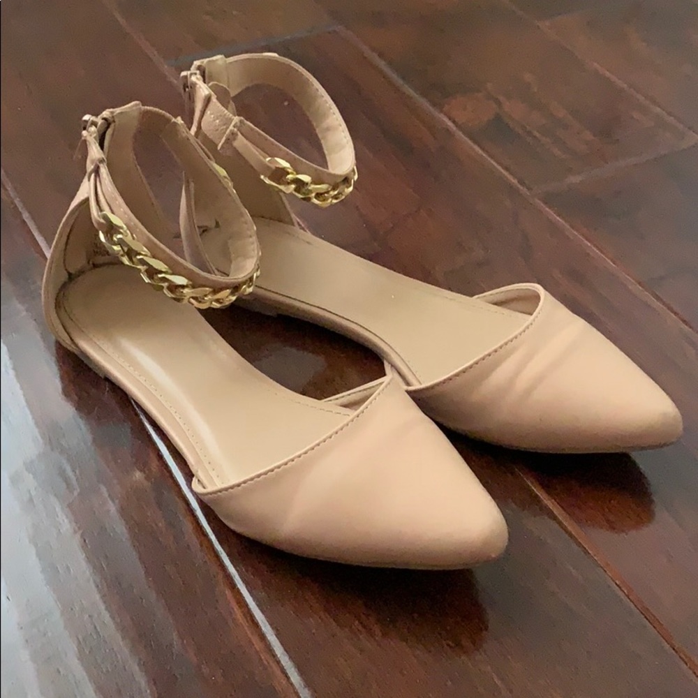 Blush Pink Chain Flats